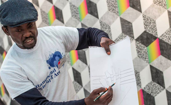 Affordable Art Fair, London Hampstead 2017 in London, England